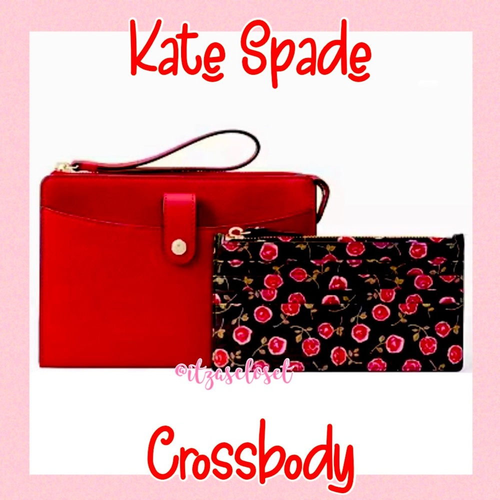 Kate Spade Laurel Way Hazy Rose Large Roxanna Crossbody Bag Purse NWT